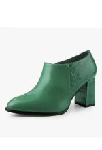 Zapatos de tacón verde esmeralda para mujer en Holguín