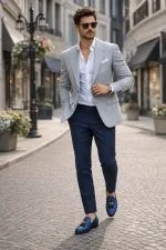 Zapatos de Hombre Azul