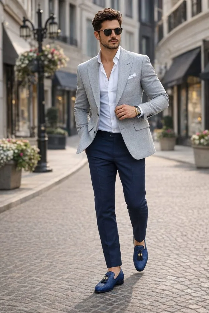 Zapatos de Hombre Azul