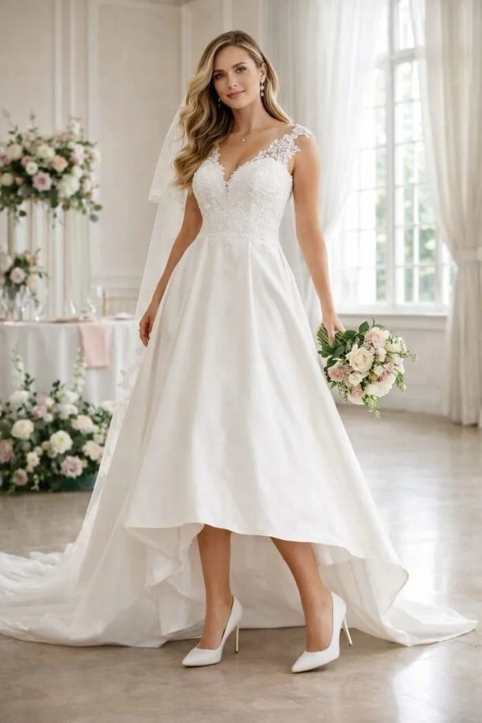 Zapatos de Tacón de Mujer Blancos