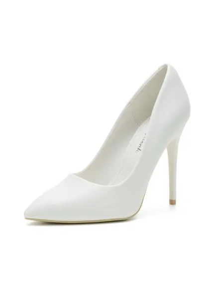 Zapatos de Tacón de Mujer Blancos