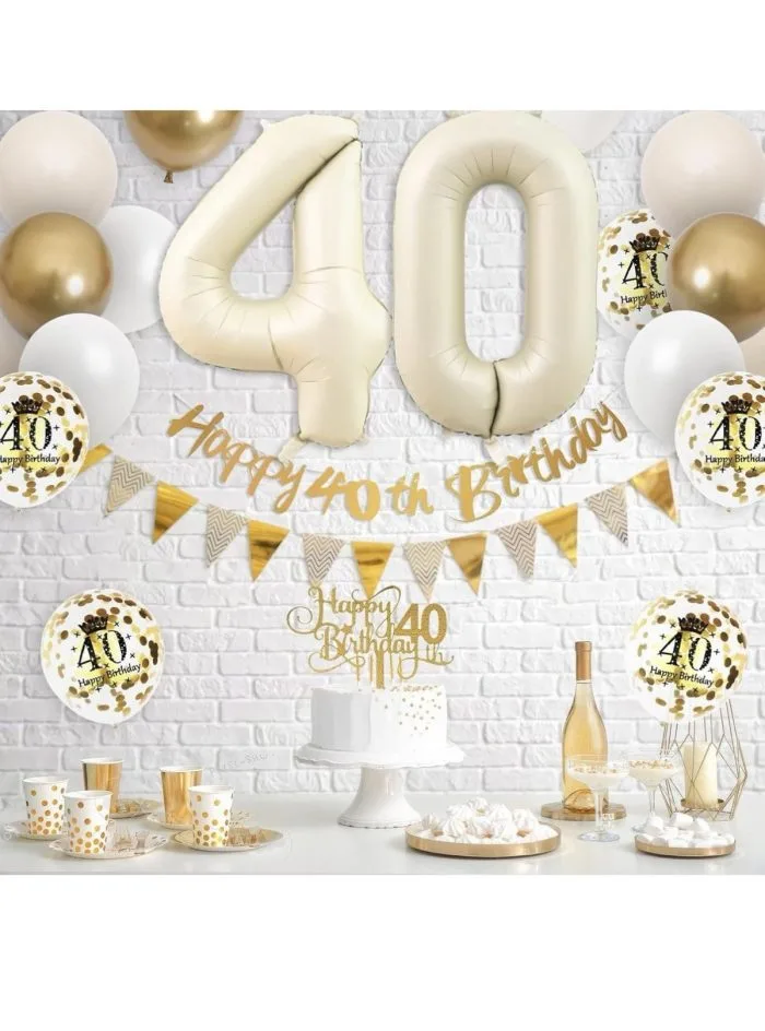 Set de cumpleaños de 40 años - Imagen 2